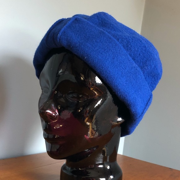 90’s Royal Blue Wool Ethnic Winter Hat